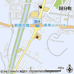 石川日産自動車販売七尾店周辺の地図