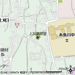 上刈薬師堂周辺の地図