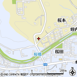 福島県いわき市内郷内町桜本75周辺の地図