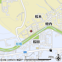 福島県いわき市内郷内町桜本86-14周辺の地図