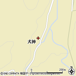 福島県白河市表郷金山犬神周辺の地図