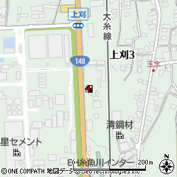ＥＮＥＯＳ糸魚川インターＳＳ周辺の地図