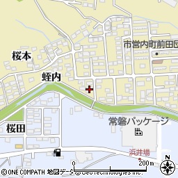 福島県いわき市内郷内町桜本123周辺の地図