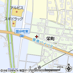 石川県七尾市栄町（レ）周辺の地図