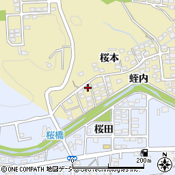 福島県いわき市内郷内町桜本86-13周辺の地図