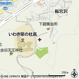 福島県いわき市内郷綴町板宮周辺の地図