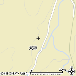 福島県白河市表郷金山犬神25周辺の地図