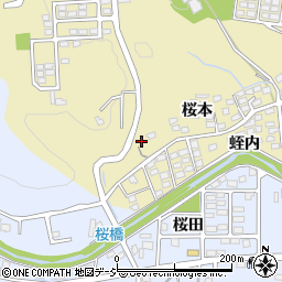 福島県いわき市内郷内町桜本71周辺の地図