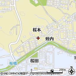 福島県いわき市内郷内町桜本94周辺の地図