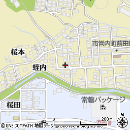 福島県いわき市内郷内町桜本118周辺の地図