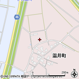 石川県七尾市温井町周辺の地図