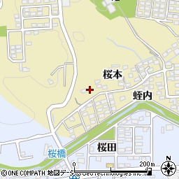 福島県いわき市内郷内町桜本64周辺の地図