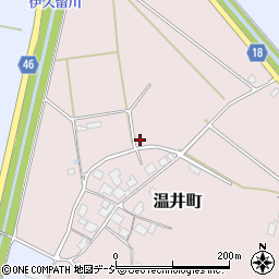 石川県七尾市温井町と周辺の地図