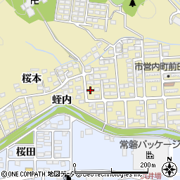 福島県いわき市内郷内町桜本115周辺の地図