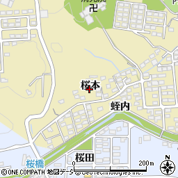 福島県いわき市内郷内町桜本57周辺の地図