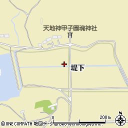 福島県いわき市平下高久（堤下）周辺の地図