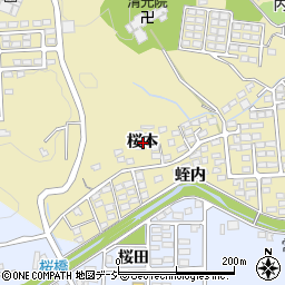 福島県いわき市内郷内町桜本周辺の地図