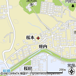 福島県いわき市内郷内町桜本41周辺の地図