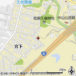 福島県いわき市平中山宮下30周辺の地図
