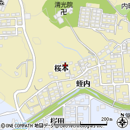 福島県いわき市内郷内町桜本47周辺の地図