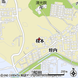 福島県いわき市内郷内町桜本58周辺の地図