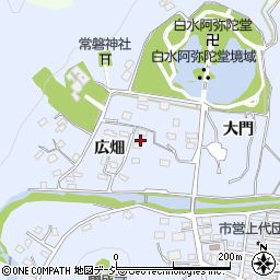 福島県いわき市内郷白水町広畑周辺の地図
