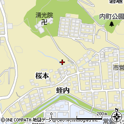 福島県いわき市内郷内町桜本24-5周辺の地図
