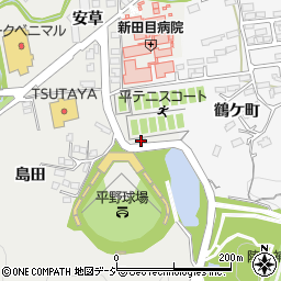 平庭球場クラブハウス周辺の地図