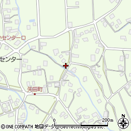 矢田ガラス店周辺の地図
