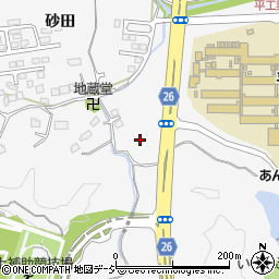 福島県いわき市平下荒川大作周辺の地図