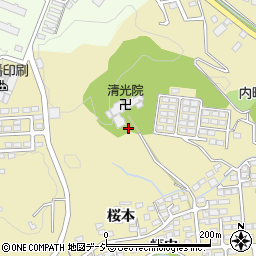 福島県いわき市内郷内町桜本134周辺の地図