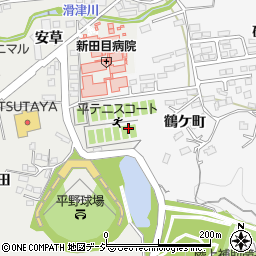 福島県いわき市平下荒川鶴ケ町周辺の地図