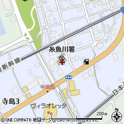糸魚川警察署周辺の地図