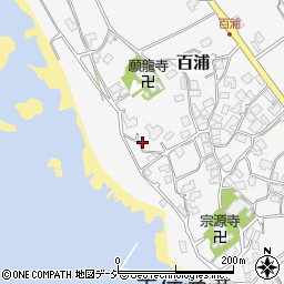 石川県志賀町（羽咋郡）百浦（メ）周辺の地図