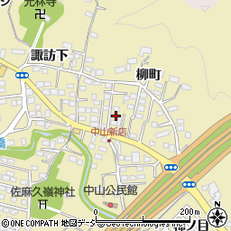福島県いわき市平中山柳町22周辺の地図