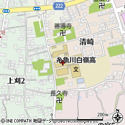 新潟県立糸魚川白嶺高等学校周辺の地図