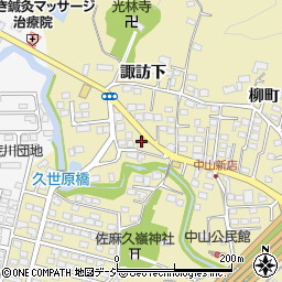 福島県いわき市平中山諏訪下74-4周辺の地図