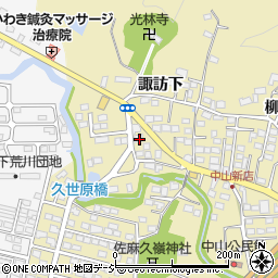 福島県いわき市平中山諏訪下69周辺の地図
