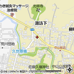 福島県いわき市平中山諏訪下70周辺の地図