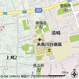 新潟県立糸魚川白嶺高等学校　体育教官室周辺の地図