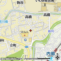 福島県いわき市内郷内町（堤田）周辺の地図