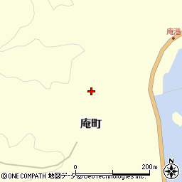石川県七尾市庵町（ラ）周辺の地図