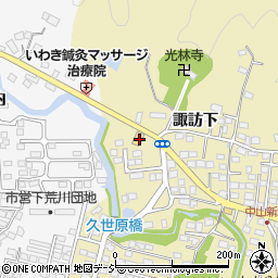 福島県いわき市平中山諏訪下7-2周辺の地図