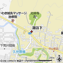 福島県いわき市平中山諏訪下68-3周辺の地図