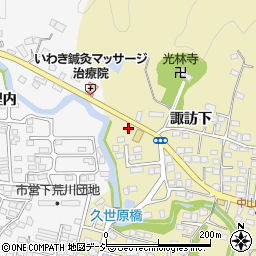 福島県いわき市平中山諏訪下7周辺の地図