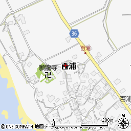 石川県羽咋郡志賀町百浦井周辺の地図