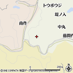 福島県いわき市平藤間中丸周辺の地図