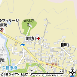 福島県いわき市平中山諏訪下88周辺の地図