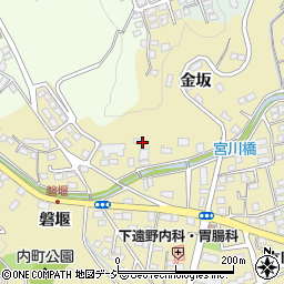 福島県いわき市内郷内町金坂周辺の地図