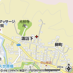 福島県いわき市平中山諏訪下91周辺の地図